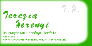 terezia herenyi business card